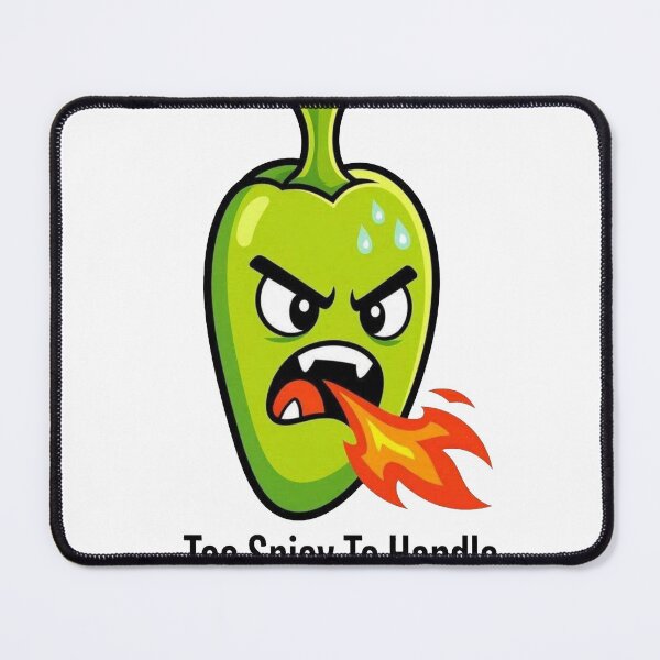 Item preview, Too Spicy To Handle Cute Angry Jalapeno Pepper Cartoon designed and sold by Dabis26.