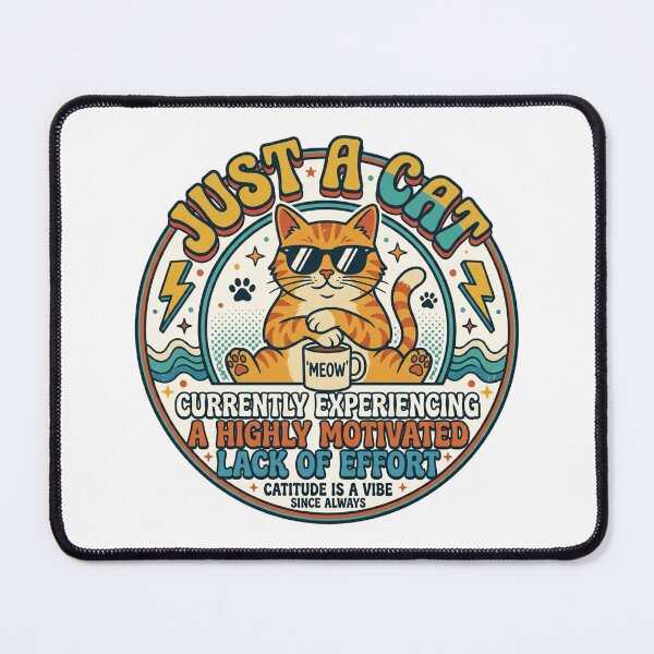 Item preview, Retro Vintage Funny Cat Meme - 90s Aesthetic Kitty Design designed and sold by Bangcen.