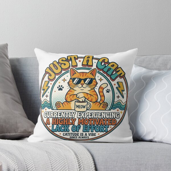 Item preview, Retro Vintage Funny Cat Meme - 90s Aesthetic Kitty Design designed and sold by Bangcen.