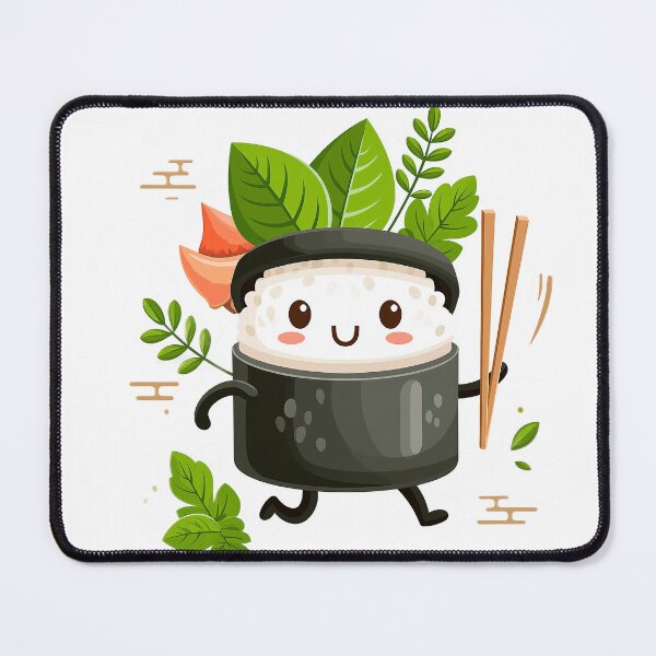 Item preview, cute cartoon sushi character designed and sold by TanyaLovus.