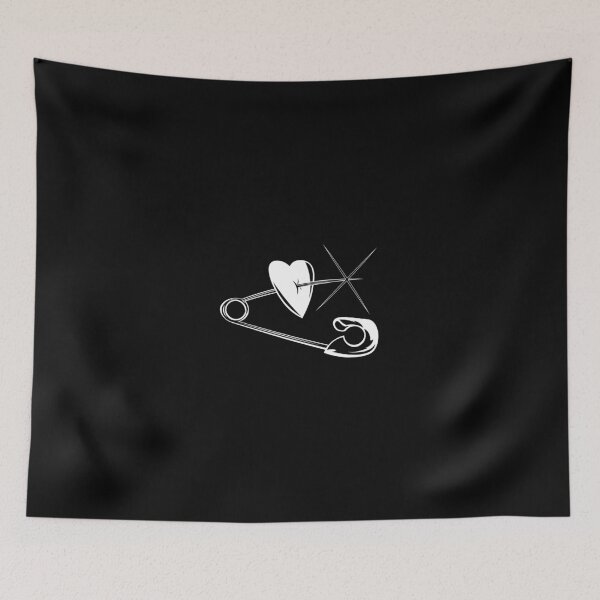 Item preview, Heart in a safety pin | Gothic tattoo design designed and sold by ProdbyNiECO.