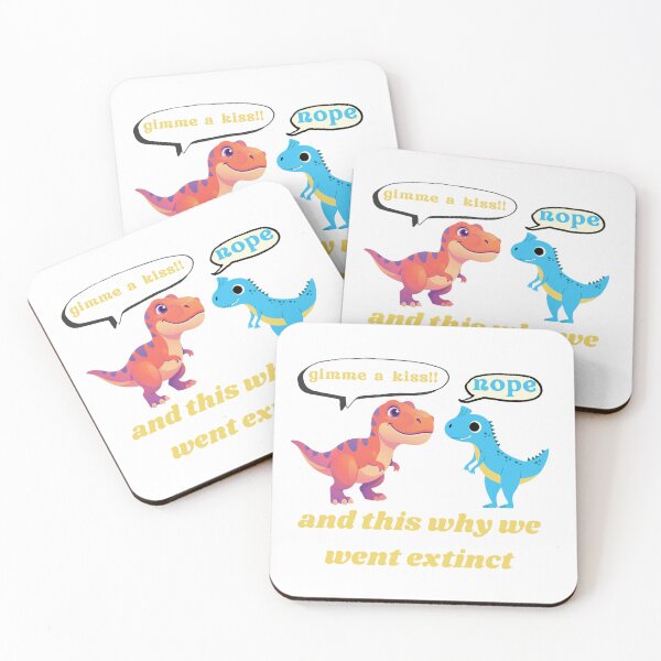 Item preview, Funny Dinosaur Why We Went Extinct Cartoon designed and sold by TESLA pro.