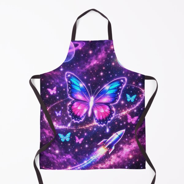 Item preview, Neon Space Butterfly Galaxy Art designed and sold by Black Signal.