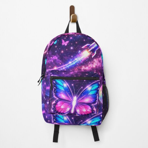 Item preview, Neon Space Butterfly Galaxy Art designed and sold by Black Signal.