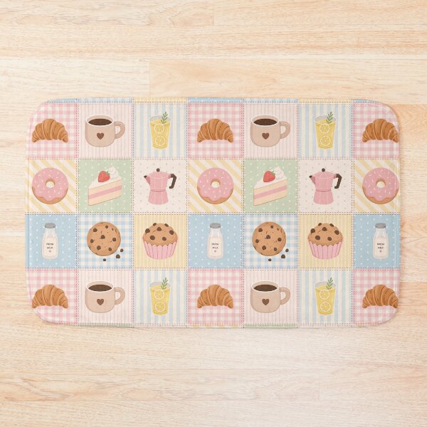 Item preview, Cafe Bakery Items Pastel Patchwork Seamless Pattern designed and sold by Anne97s.