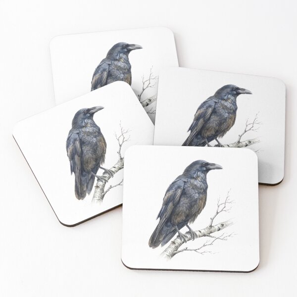 Item preview, December Raven Birth Month Bird designed and sold by Roy & Tiffany.