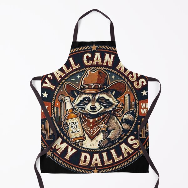 Item preview, Y'all Can Kiss My Dallas - Funny Cowboy Raccoon designed and sold by Simplybe1.