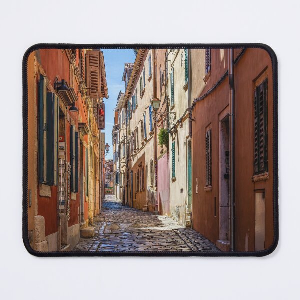 Item preview, Charming Cobblestone Alley in the Old Town of Rovinj, Croatia designed and sold by Viv Thompson Photography .