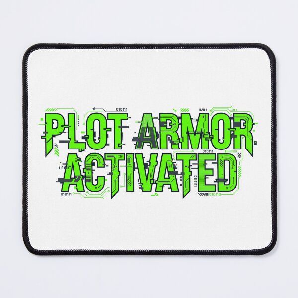 Item preview, Plot Armor Activated Funny Shonen Anime designed and sold by Lofi Otaku Design.
