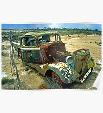 Rustic 1934 Ford Poster