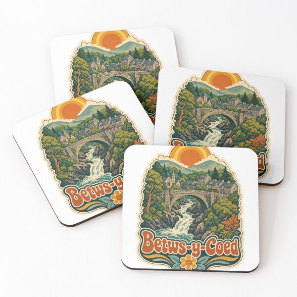 Item preview, Betws-y-Coed Wales Travel Souvenir - Retro Illustration designed and sold by VisualArtsOasis.