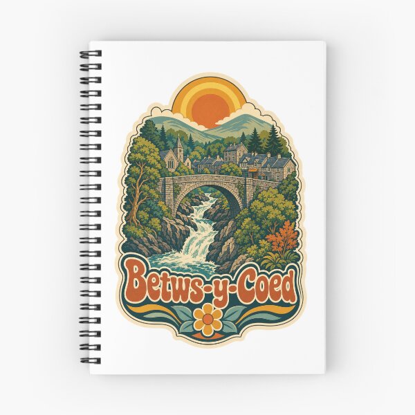 Item preview, Betws-y-Coed Wales Travel Souvenir - Retro Illustration designed and sold by VisualArtsOasis.