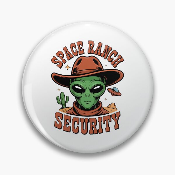 Item preview, Funny Space Ranch Security Alien Cowboy Art designed and sold by Outlet Raloel.