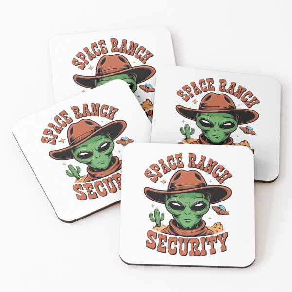 Item preview, Funny Space Ranch Security Alien Cowboy Art designed and sold by Outlet Raloel.