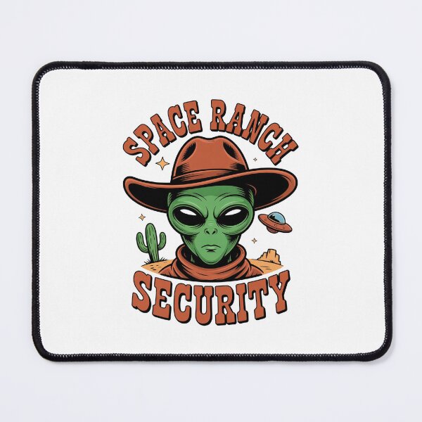 Item preview, Funny Space Ranch Security Alien Cowboy Art designed and sold by Outlet Raloel.