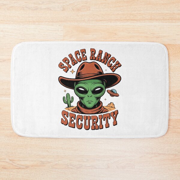 Item preview, Funny Space Ranch Security Alien Cowboy Art designed and sold by Outlet Raloel.