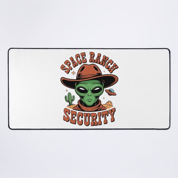 Item preview, Funny Space Ranch Security Alien Cowboy Art designed and sold by Outlet Raloel.