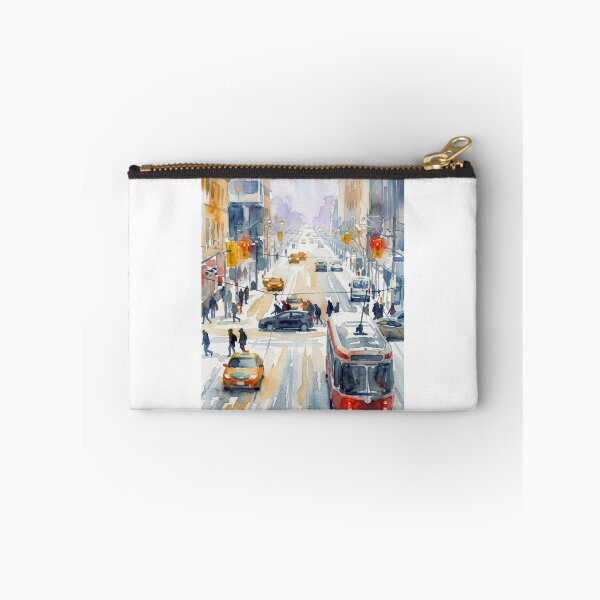 Item preview, Toronto Streetcar Winter Watercolor designed and sold by caracatita75.