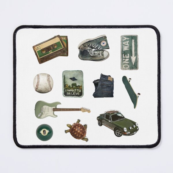 Item preview, Vintage Green Indie Sleaze Sticker Collage designed and sold by parting-spirals.