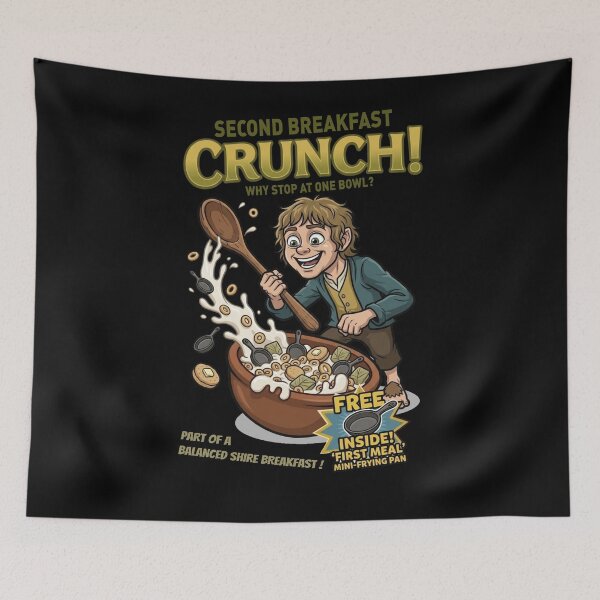 Item preview, Second Breakfast Crunchl Parody | Funny Fantasy Mashup designed and sold by VoglR.