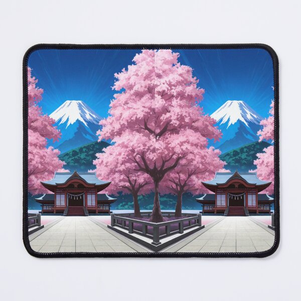 Item preview, Landscape - Iconic Japanese Volcano, Japanese Harmony Under Stylized Sky designed and sold by Zone--Gaming.