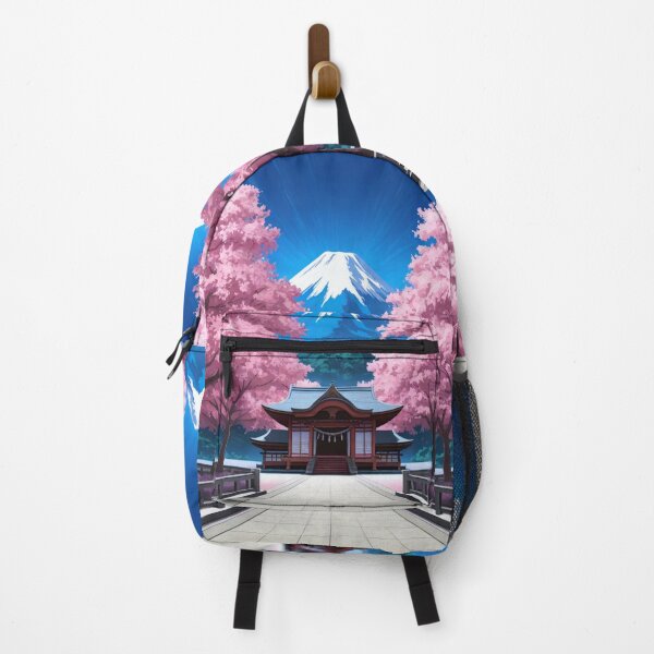 Item preview, Landscape - Iconic Japanese Volcano, Japanese Harmony Under Stylized Sky designed and sold by Zone--Gaming.