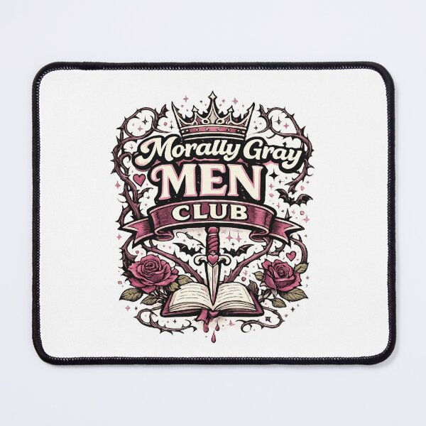 Item preview, Morally Gray Men Club Retro Book Club Lover Typography designed and sold by rafi18.