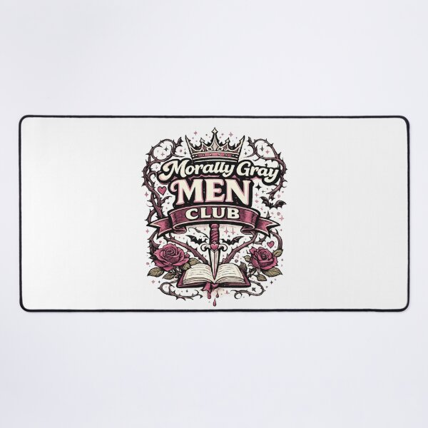 Item preview, Morally Gray Men Club Retro Book Club Lover Typography designed and sold by rafi18.