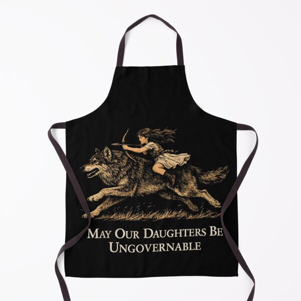Item preview, May Our Daughters Be Ungovernable Rebel Archer Girl Riding Wild Wolf Gift designed and sold by DangeRilanman.