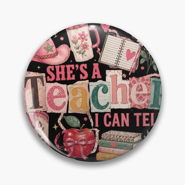 Item preview, Shes A Teacher I Can Tell Pink Cowgirl Hat School Graphic designed and sold by DangeRilanman.
