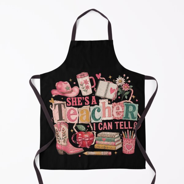 Item preview, Shes A Teacher I Can Tell Pink Cowgirl Hat School Graphic designed and sold by DangeRilanman.