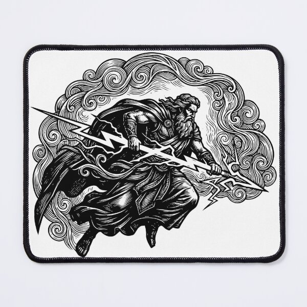 Item preview, Zeus King of Gods Vintage Engraving designed and sold by ariamuhammad.