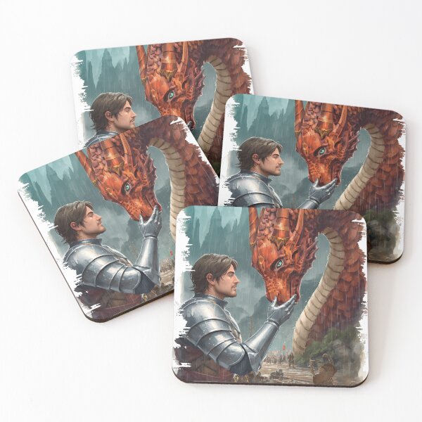 Item preview, Knight and Red Dragon Fantasy Art | Medieval Mythical Creature T-Shirt designed and sold by Wirath Shop.