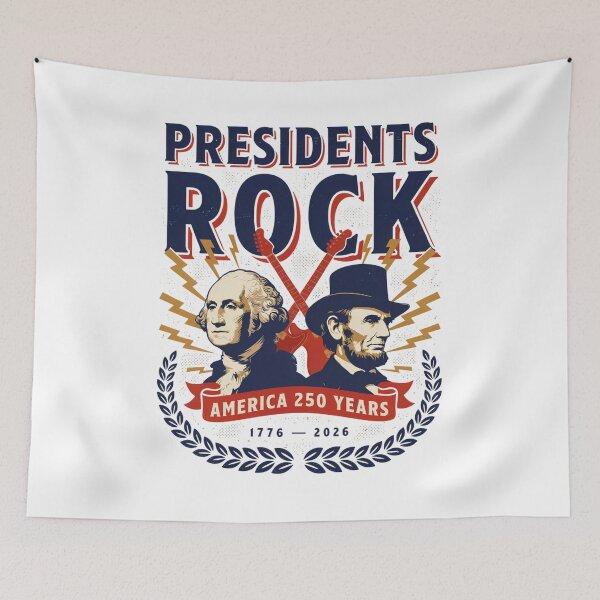 Item preview, Presidents Rock Washington Lincoln Guitar America 250 Years v13 designed and sold by DarylWelsh2024.