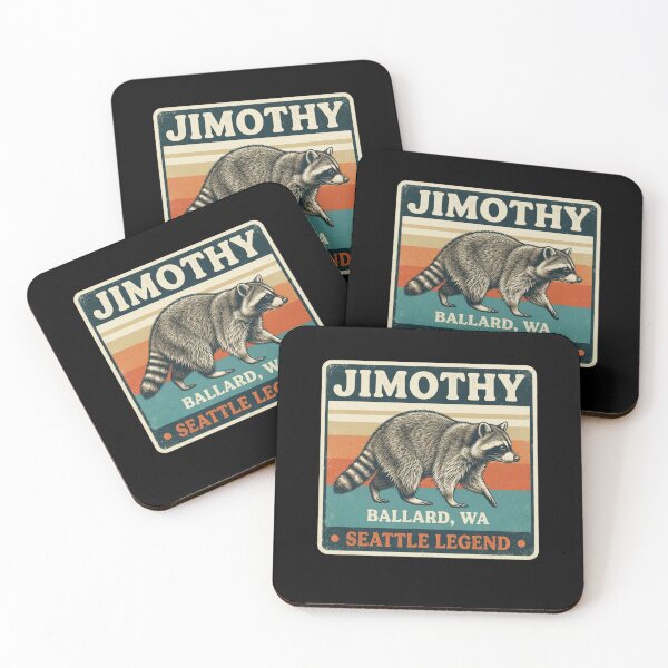 Item preview, Jimothy Seattle Legend Retro Raccoon Ballard WA designed and sold by HamadaArtivio1.