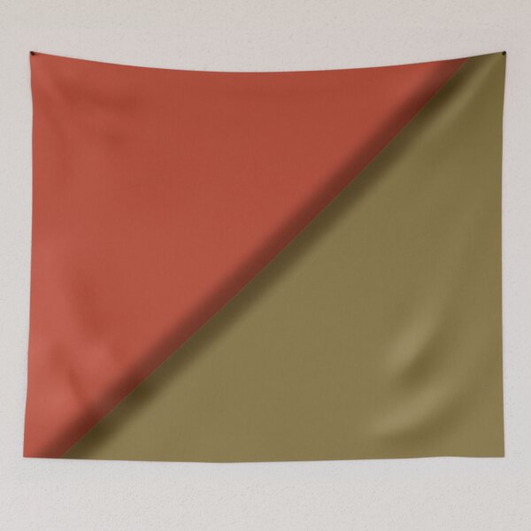 Item preview, Minimalist Burnt Orange and Olive Green  designed and sold by pluielegere.