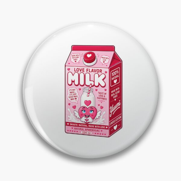 Item preview, Kawaii Love Flavor Milk Carton | Cute Romantic Heart Aesthetic designed and sold by Aimetoi.