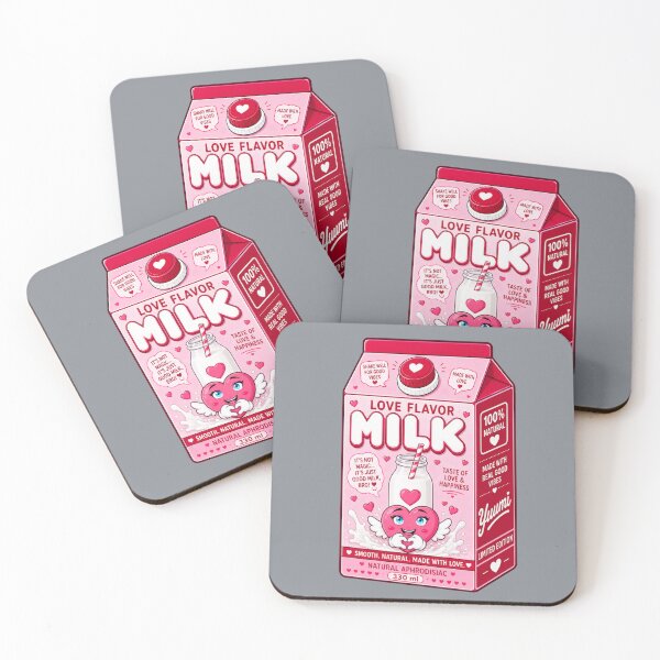 Item preview, Kawaii Love Flavor Milk Carton | Cute Romantic Heart Aesthetic designed and sold by Aimetoi.