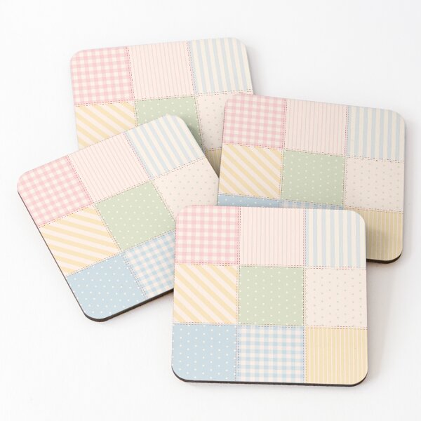 Item preview, Pastel Patchwork Quilt Grid Seamless Pattern designed and sold by Anne97s.