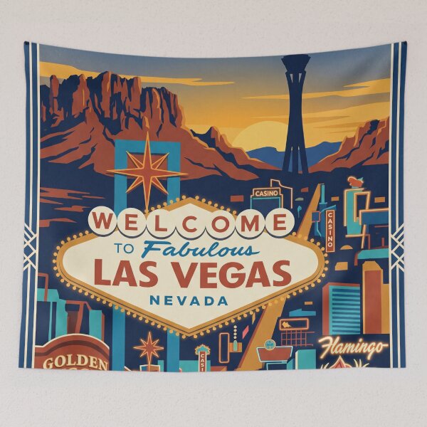 Item preview, Las Vegas Nevada Vintage Travel Poster designed and sold by Bomax121.