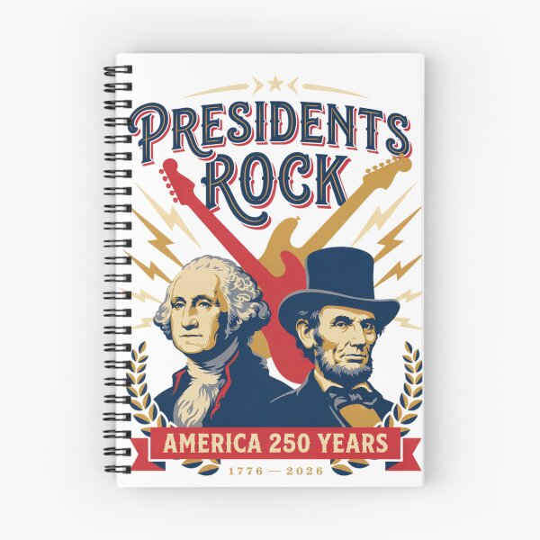 Item preview, Presidents Rock Washington Lincoln Guitar America 250 Years v14 designed and sold by DarylWelsh2024.
