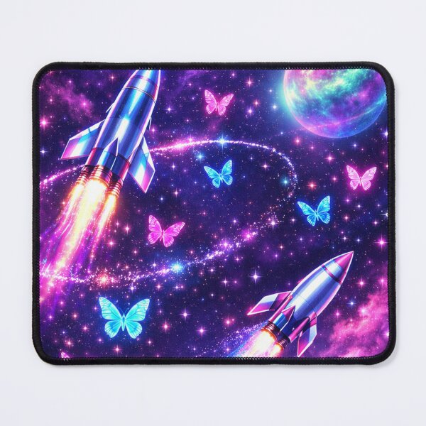 Item preview, Neon Space Butterfly Galaxy Art designed and sold by Black Signal.
