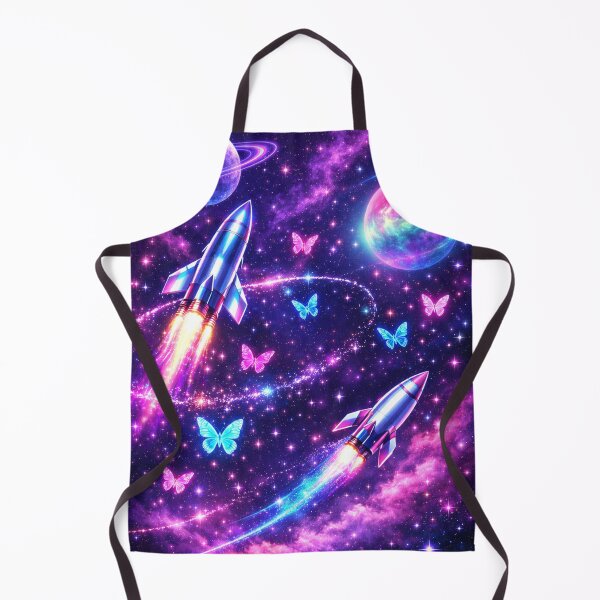 Item preview, Neon Space Butterfly Galaxy Art designed and sold by Black Signal.