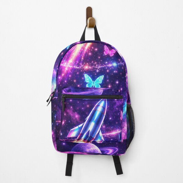 Item preview, Neon Space Butterfly Galaxy Art designed and sold by Black Signal.