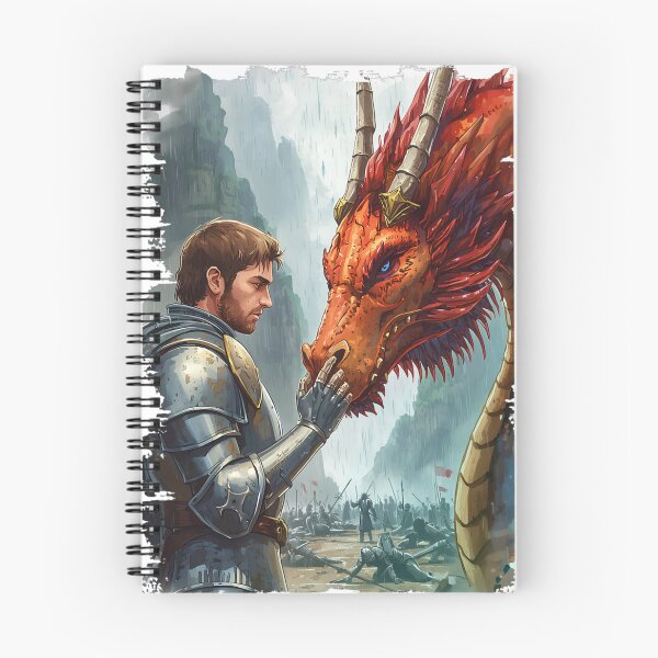 Item preview,  Knight and Red Dragon Fantasy Art | Medieval Mythical Creature T-Shirt designed and sold by Wirath Shop.