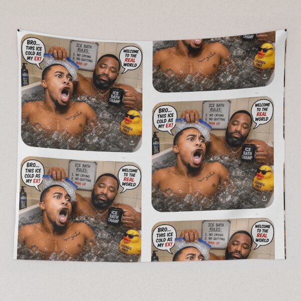 Item preview, Deen the Great  | Adrian Broner - Ice Bath Challenge 2.0 Illustration designed and sold by StreetCapsule.