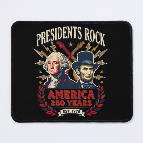 Item preview, Presidents Rock Washington Lincoln Guitar America 250 Years v15 designed and sold by DarylWelsh2024.