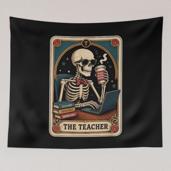 Item preview, The Teacher Tarot Card Math Teacher English Funny Teacher designed and sold by OlakunleOloroz.
