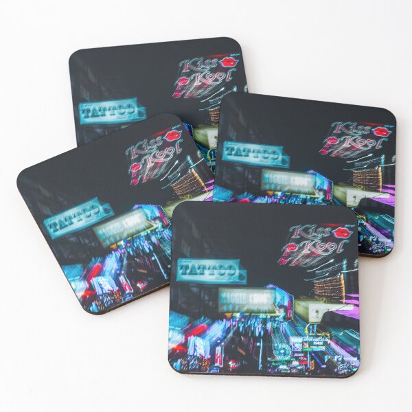 Item preview, Neon Night Street in Motion Bangkok Thailand designed and sold by Jomsunshine.
