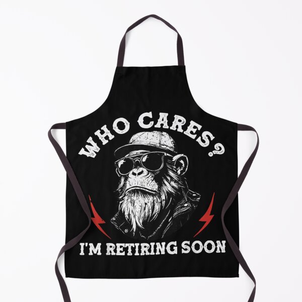 Item preview, Who Cares Im Retiring Soon Cool Chimp Sunglasses Retirement Party Gift designed and sold by DangeRilanman.